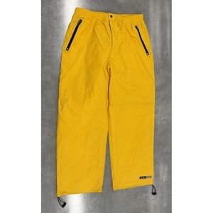 OP Sport Yellow Snow Pants Men's Medium Waterproof Windproof Ski Snowboard